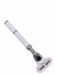 Parker - 77L - Women's White & Chrome Handle Venus Compatible Razor - Hair Removal - ONE SIZE