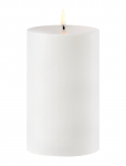 UYUNI Lighting - Outdoor Led Pillar Candle, White, 8,4X15 Cm - Plokkk&uuml;&uuml;nlad - H15CM