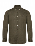 Polo Ralph Lauren - Custom Fit Linen Shirt - Linased s&auml;rgid - XS