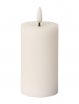 C'est Bon - Swirled Led Pillar Candle - LED-k&uuml;&uuml;nlad - H10CM