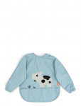 Done By Deer - Sleeved Pocket Bib Tiny Farm Blue - Pikkade varrukatega pudip&otilde;lled - LENGTH FRONT:34CM.SLEEVE WIDTH:72CM