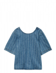 Vero Moda - Vmtrille Ss Stried Tie Shirt - L&uuml;hikeste varrukatega - M