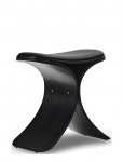 Gejst - Luno Stool Black Oak/ Black Leather - Taburetid ja pingid - 45X48X28