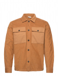 Knowledge Cotton Apparel - Organic Cotton Corduroy Overshirt G - Velvets&auml;rgid - S