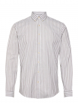 Lindbergh - Striped Superflex Oxford L/S - Oxfordi s&auml;rgid - XXL