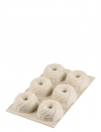 Silikomart - Silikoneform Mini Intreccio 6 Stk. &Oslash;75 H35 - Koogikese- ja muffinivormid - FOR 6PCS