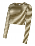 Mamalicious - Mleloise Ls Jrs Crop Top - Pikkade varrukatega l&uuml;hikesed topid - XXL