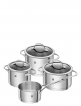 Zwilling - Grytset Essence 4-Delar & 3 Glaslock. - Kastrulikomplektid - ONE SIZE