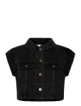 ABRAND - My Rose Shacket Brie Eyelet Brie - Teksavestid - XXS