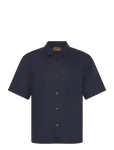 Mos Mosh Gallery - Mmgtheo Linen Ss Shirt - L&uuml;hikeste varrukatega s&auml;rgid - M