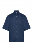 Lindbergh - Solid Dobby Cotton Shirt S/S - Vabaaja s&auml;rgid - XXL