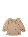 LouieLouie - Elinor Ruffle Blouse - Seersucker - Pluusid ja tuunikad - 98