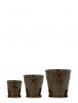 House Doctor - Planter, Hdcora, Brown - Lillepotid - 12X 12X 16CM