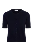 Davida Cashmere - Short Sleeve Boxy Cardigan - Kardiganid - XL