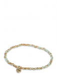 Pilgrim - Indie Bracelet Blue, Gold-Plated - P&auml;rlitega k&auml;ev&otilde;rud - ONE SIZE