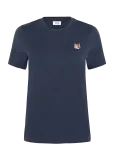 Maison Kitsune - Fox Head Patch Regular Tee-Shirt - L&uuml;hikeste varrukatega - XS
