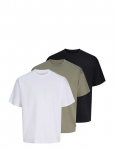 Jack & Jones - Jjebarron Tee Ss O-Neck 3Pk Mp - L&uuml;hikeste varrukatega - M