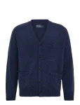 Polo Ralph Lauren - Suede-Patch Wool-Cashmere Cardigan - Kardiganid - M