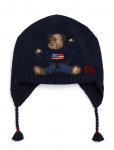 Ralph Lauren Baby - Polo Bear Cotton Earflap Hat - Talvem&uuml;tsid - 12-24