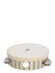 JaBaDaBaDo - Tambourine Drum Green Stripes - Muusikariistad - ONE SIZE