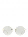 GLAS Eyewear - Grace Gold Rimless Readers - Reading Glasses - 1.5