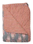 Au Maison - Quilt Ethnic, Tiger-Blue/Pink, 140X180 Cm - Tekid ja pleedid - 140X180CM