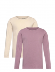 Minymo - Basic 35 -T-Shirt Ls (2-Pack) - Pikkade varrukatega T-s&auml;rgid - 152