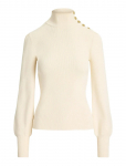 Lauren Ralph Lauren - Button-Trim Mockneck Sweater - K&otilde;rge kaelusega - L