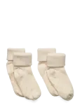 Minymo - Baby Rib Sock W. Abs (2-Pack) - Sokid - 15\18