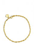 Syster P - Herringbone Twisted Bracelet Gold - K&auml;eketid - L