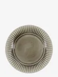 House Doctor - Lunch Plate, Hdpleat, Grey, Brown - Praetaldrikud - &Oslash; 22 CM