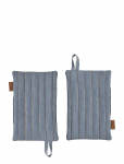 OYOY Living Design - Striped Denim Potholder - Set Of 2 - Pajakindad - ONE SIZE x 23