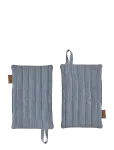 OYOY Living Design - Striped Denim Potholder - Set Of 2 - Pajakindad - ONE SIZE x 23