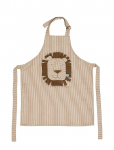 OYOY MINI - Striped Denim Lion Apron - P&otilde;lled - 56X44X1.5CM x 56
