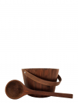 Emendo - Wooden Pail + Ladle - Saunatarvikud - ONE SIZE