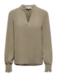 ONLY Carmakoma - Carmetta L/S V-Neck Top Wvn Noos - Pikkade varrukatega - 52
