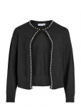 Vila - Vizafina L/S O-Neck Pearl Knit Cardigan - Kardiganid - XXL