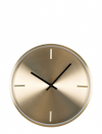 House Nordic - Inari - Wall Clock, Aluminium, Gold, Silent Movement, &Oslash;30 - Seinakellad - 30X30X4CM