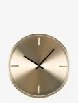 House Nordic - Inari - Wall Clock, Aluminium, Gold, Silent Movement, &Oslash;30 - Seinakellad - 30X30X4CM