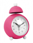 KARLSSON - Alarm Clock Chaplin Metal Matt Bright Pink - Kellad - H:12.7CM