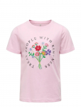 Kids Only - Kogemma Life Reg S/S Flower Top Jrs Noos - L&uuml;hikeste varrukatega - 122-128