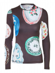STINE GOYA - Stocking Jersey, Elastic Long Sleeve Top - Pikkade varrukatega - XL/XXL
