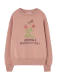 THE ANIMALS OBSERVATORY - Flowers Dusty Coral Bear Sweatshirt - Dressipluusid - 8 Y