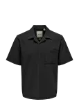 ONLY & SONS - Onspli Plisse Shirt - L&uuml;hikeste varrukatega - L