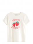 Lindex - Short-Sleeved Top - L&uuml;hikeste varrukatega - 128