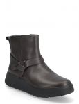 FitFlop - F-Mode Folded-Knot Leather Flatform Chelsea Boots - Madala kontsaga poolsaapad - 37