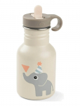 Done By Deer - Metal Bottle Celebration Sand 350 Ml - S&ouml;&ouml;giaeg - &Oslash;7X H 15CM