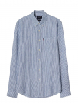 Lexington Clothing - Casual Linen B.d Shirt - Vabaaja s&auml;rgid - S