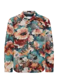 Gabba - Gabsimone Reso Fiore Ls Overshirt - Mustriga s&auml;rgid - L