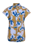 Closed - Short Sleeve Shirts & Blouses Oceanic Blue - L&uuml;hikeste varrukatega - XXS